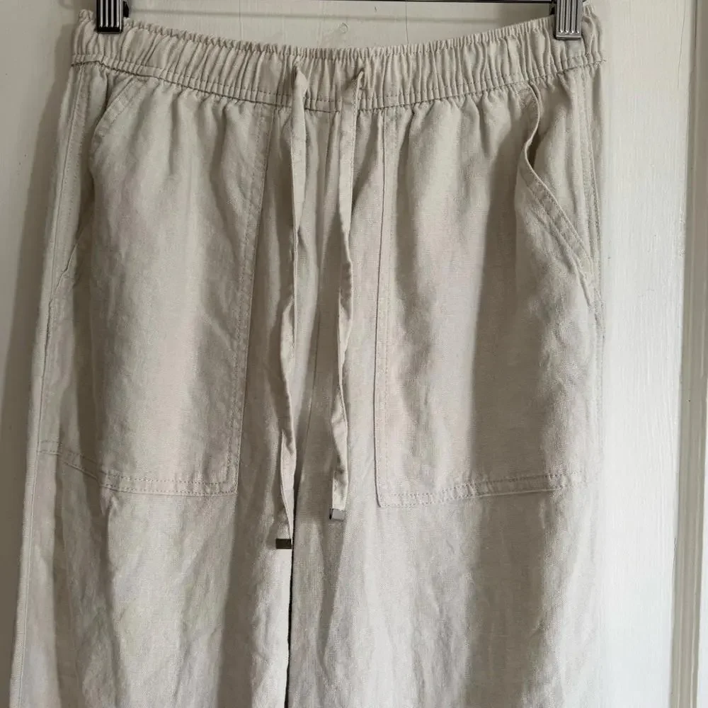 Zara Balloon Leg Linen Trousers